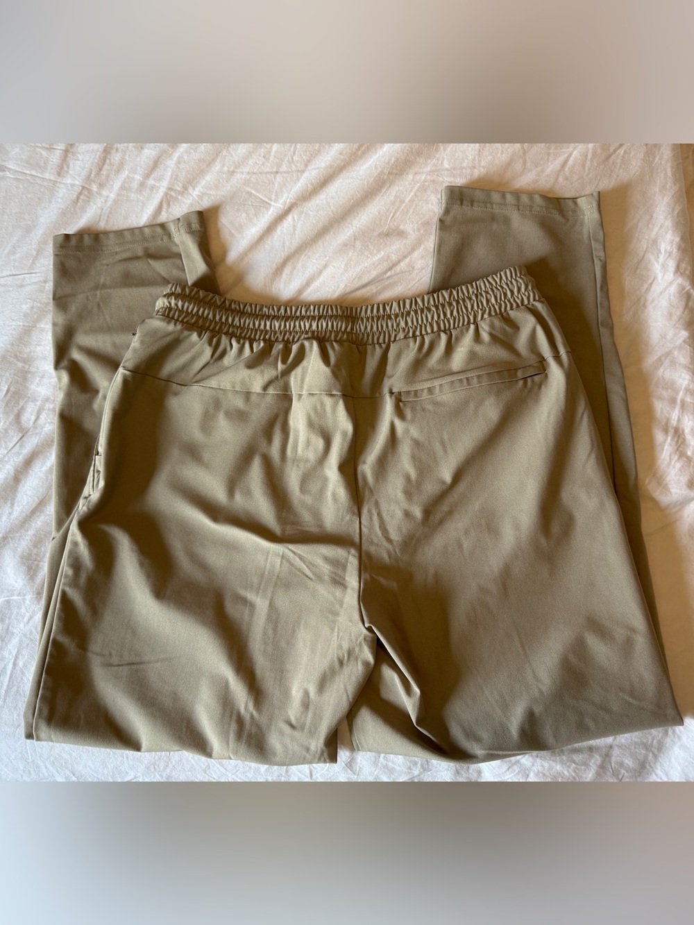 Men's Old Navy Tech Hybrid Active Khaki Drawstring Casual Pants Size Large Tall - Picture 7 of 7